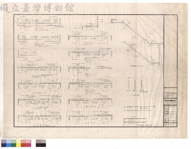 各層樓版配筋圖/樓梯,R.C.W配筋藏品圖，第1張