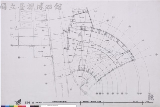 議場棟地下一樓門窗開口示意圖藏品圖，第1張