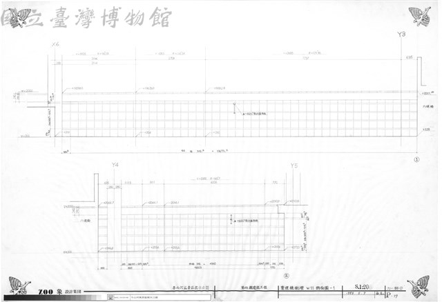 管理棟側壁W11飾面圖-1藏品圖，第1張