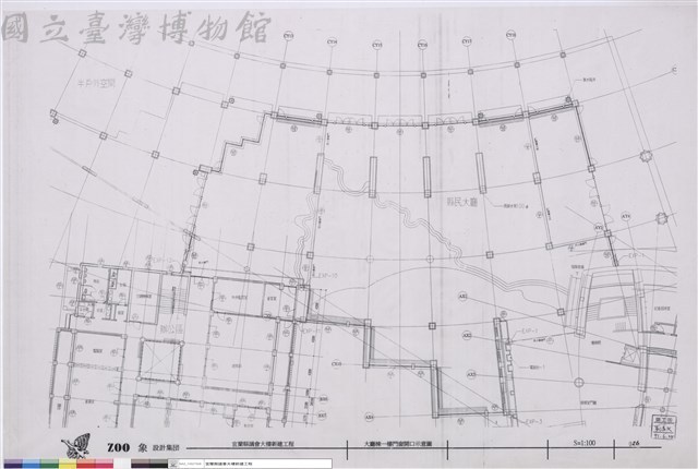 大廰棟一樓門窗開口示意圖藏品圖，第1張