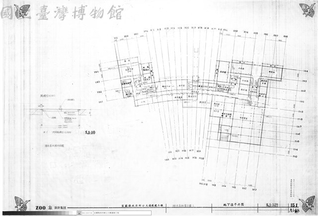 排水系統索引圖1、地下樓平面圖藏品圖，第1張