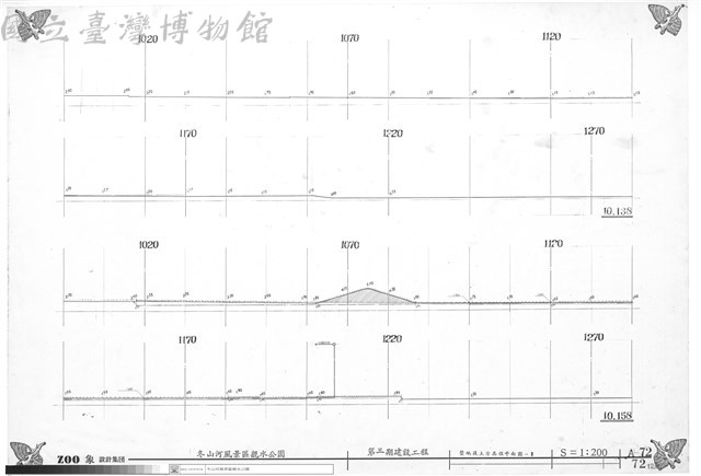 整地後土方高程平面圖-1藏品圖，第1張