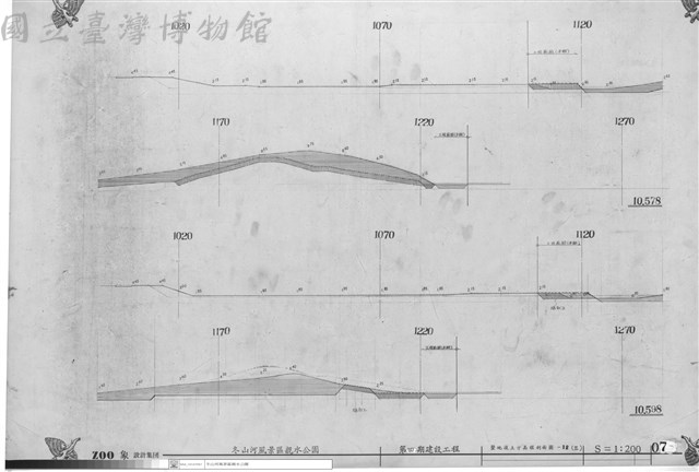 整地後土方高程剖面圖-12(三)藏品圖，第1張