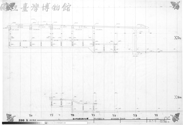 軀体剖面圖(管理棟)、X7.X8軸藏品圖，第1張