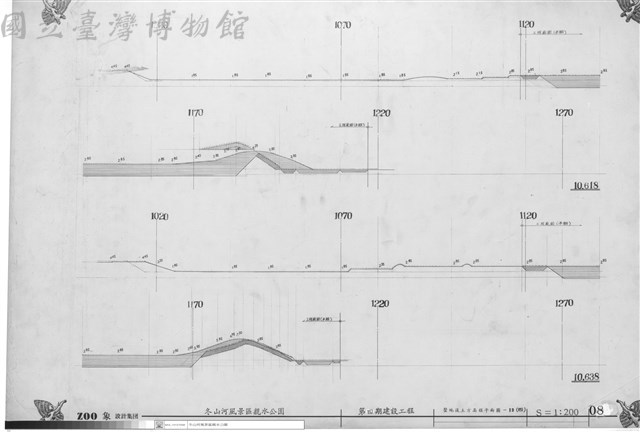 整地後土方高程剖面圖-13(四)藏品圖，第1張