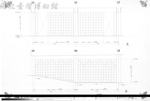 管理棟更衣室展開圖-3(走廊2.3)藏品圖，第1張