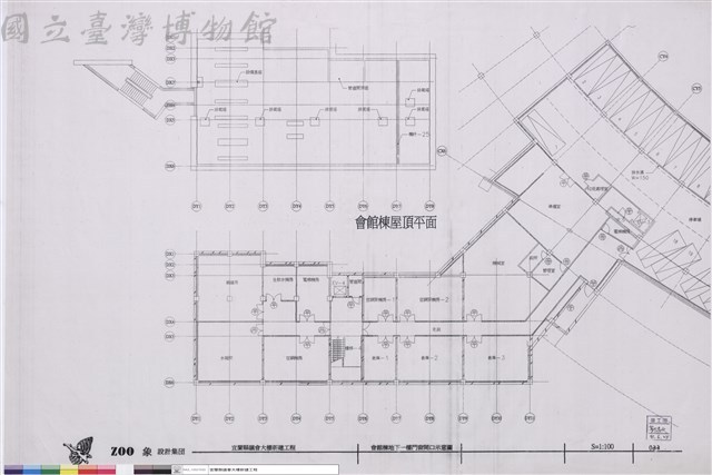會館棟地下一樓門窗開口示意圖藏品圖，第1張
