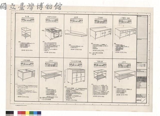 單水槽 西餐爐灶附煎板 油煙罩 工作櫥台 工作櫥台/抽屜 啤酒冷藏櫃 工作台 六門式冷凍冷藏櫃 雙連水槽 工作台藏品圖，第1張