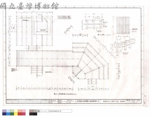 森林童話迷宮入口廣場平面圖、階梯詳圖藏品圖，第1張