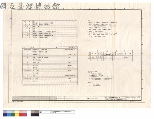 索引表、圖例、說明、施工說明、泵浦規格規範藏品圖，第1張
