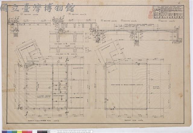 REBAR P.C. SLAB&IVIRE-MESH PLAN,ROOFING PLAN,SECTIONS藏品圖，第1張