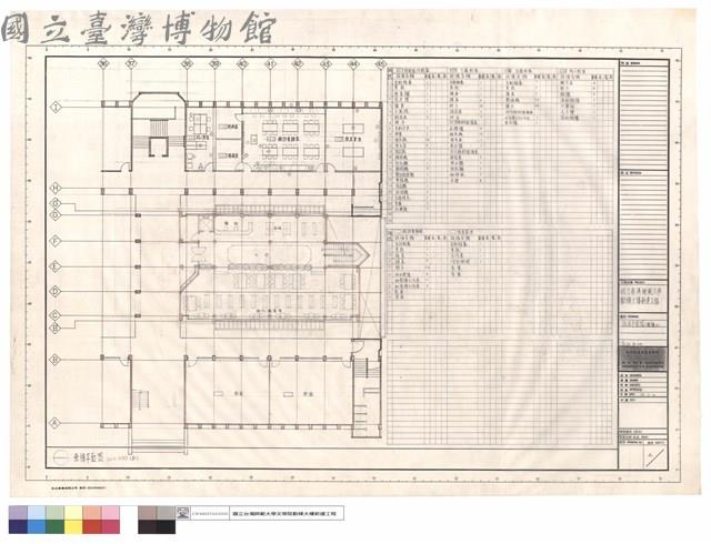 傢俱平面圖(壹樓B)家政系所藏品圖，第1張