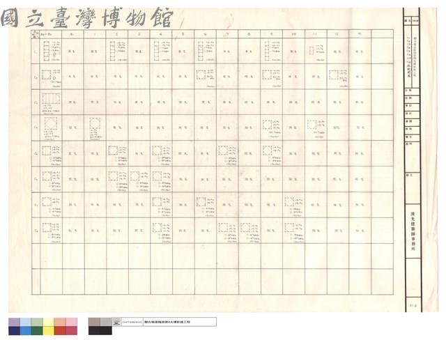C1 C2 C3 C4 C5 C6 C7 C8柱配筋表藏品圖，第1張
