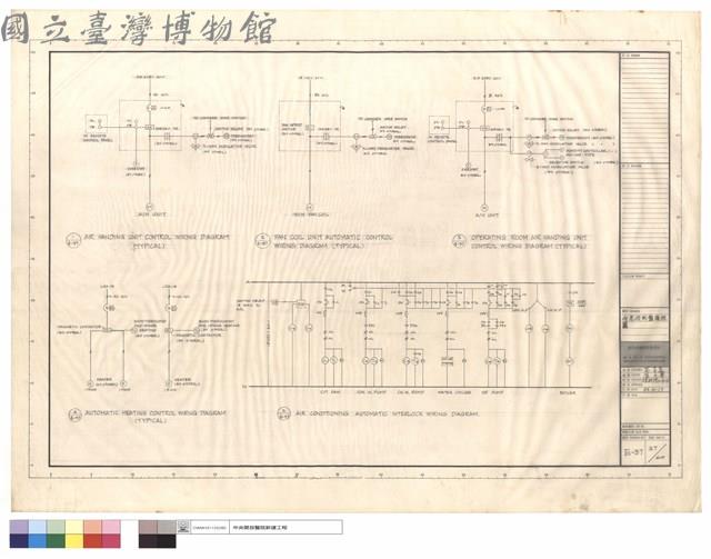 冷氣控制盤接線圖藏品圖，第1張