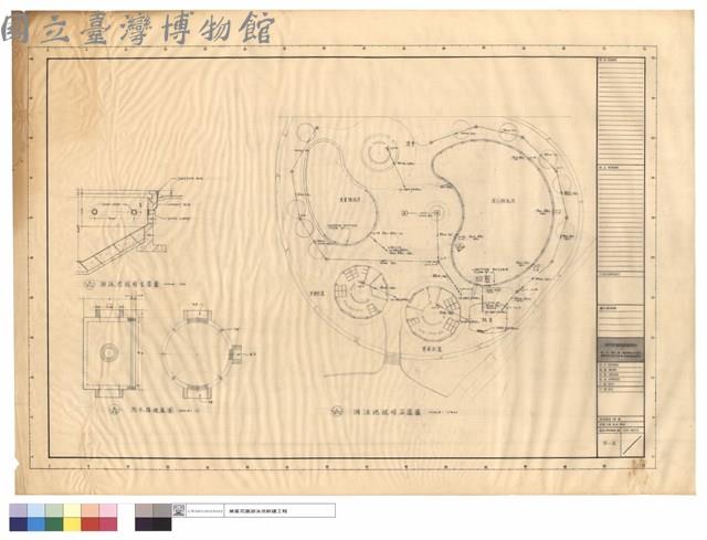 游泳池照明立面、平面圖，防水接線盒圖藏品圖，第1張