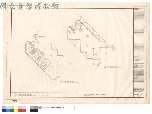 地下層廚房平面圖、壹層餐廳平面圖藏品圖，第1張