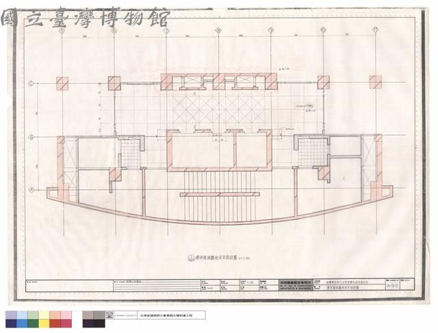標準層梯廳地坪平面詳圖藏品圖，第1張