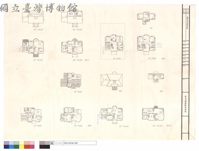 3F、4F PLAN、1F PLAN、2F PLAN MF1、1,3F PLAN、2F PLAN MF2、2F PLAN MD1、RF、BF、2F PLAN MD2藏品圖，第1張