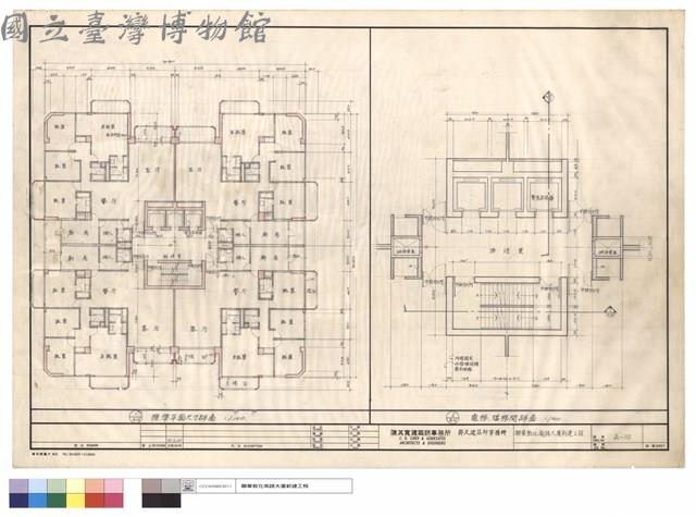 標準平面尺寸.電梯.樓梯間詳圖藏品圖，第1張