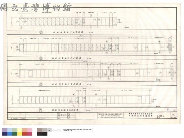 玻璃帷幕牆立面展開圖藏品圖，第1張