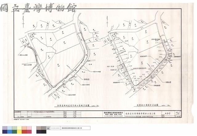 申請地基附近現有排水系統平面圖.道路排水溝設計平面圖藏品圖，第1張