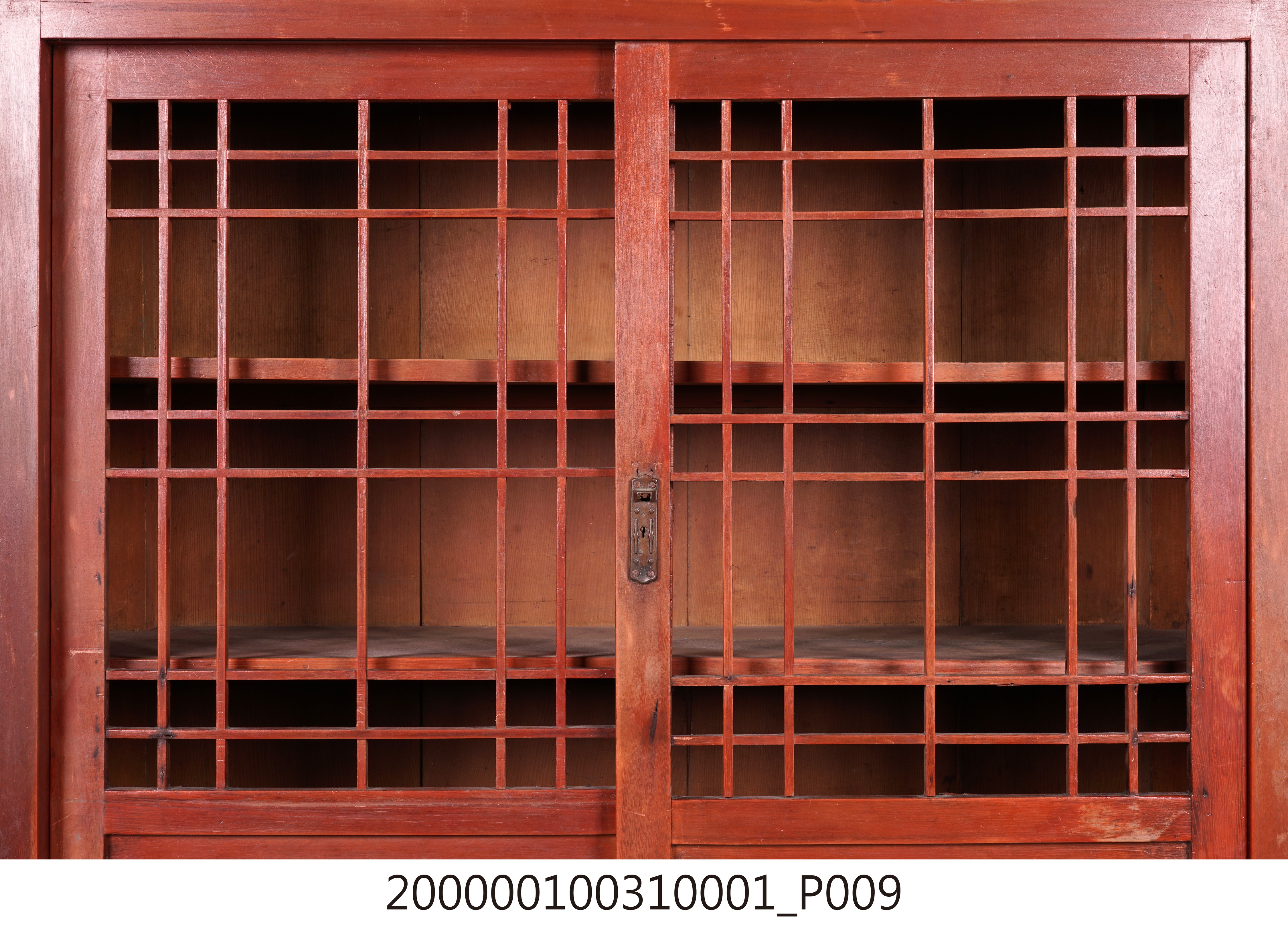 乾漆素面條格窗菜櫥本體 (共10張)