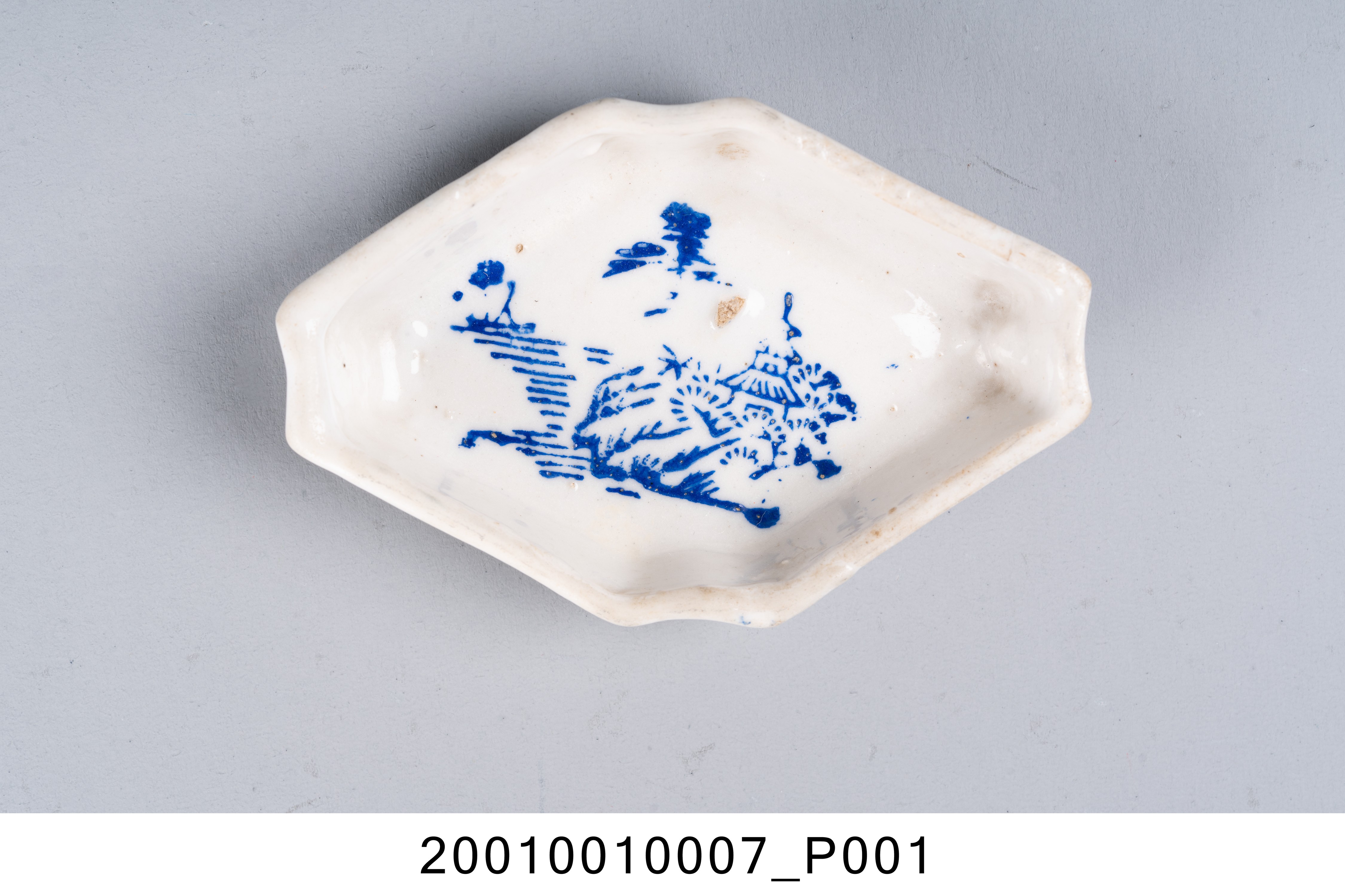 轉印青花多角形小碟 (共7張)