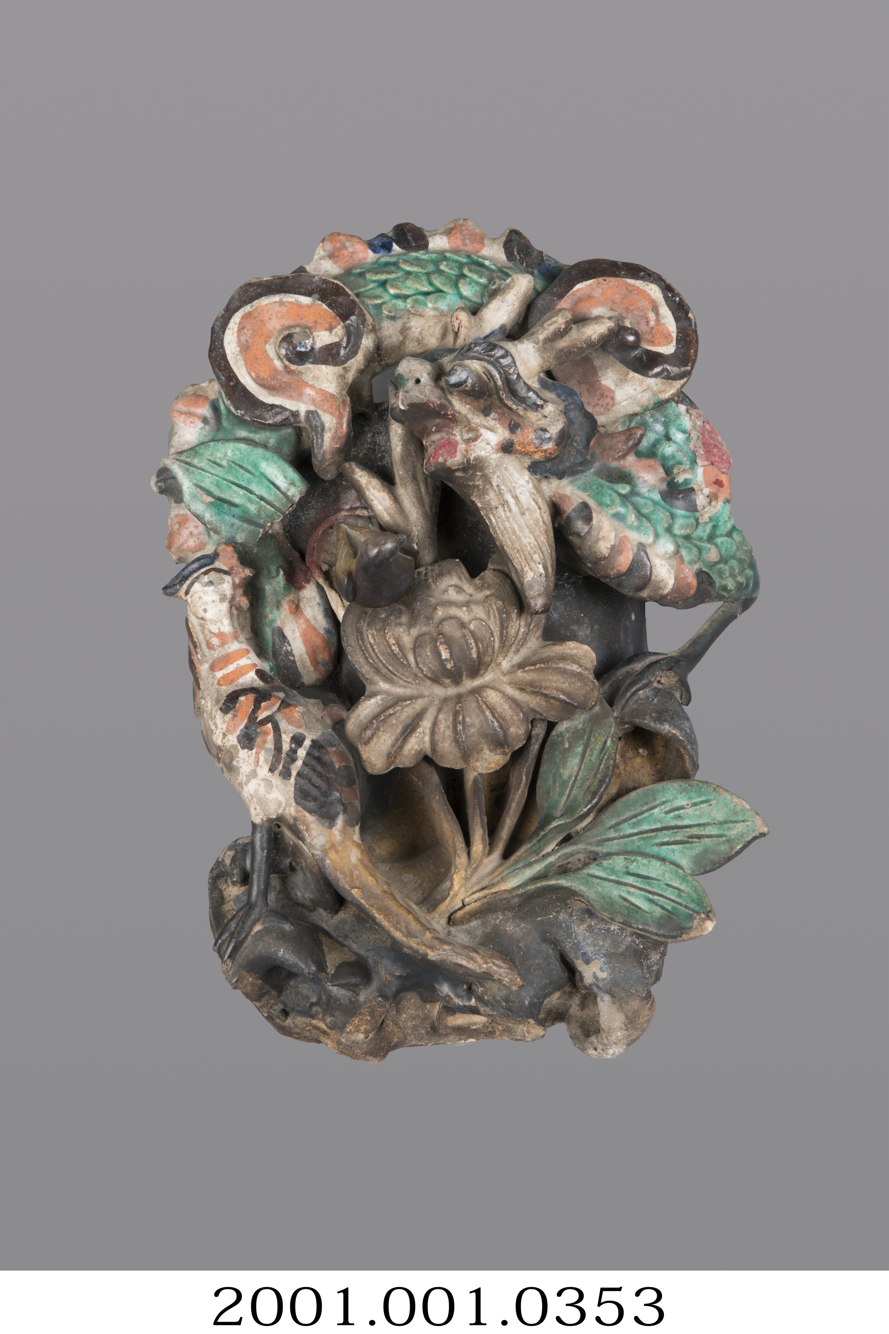 陶塑龍鳳壁瓶 (共8張)