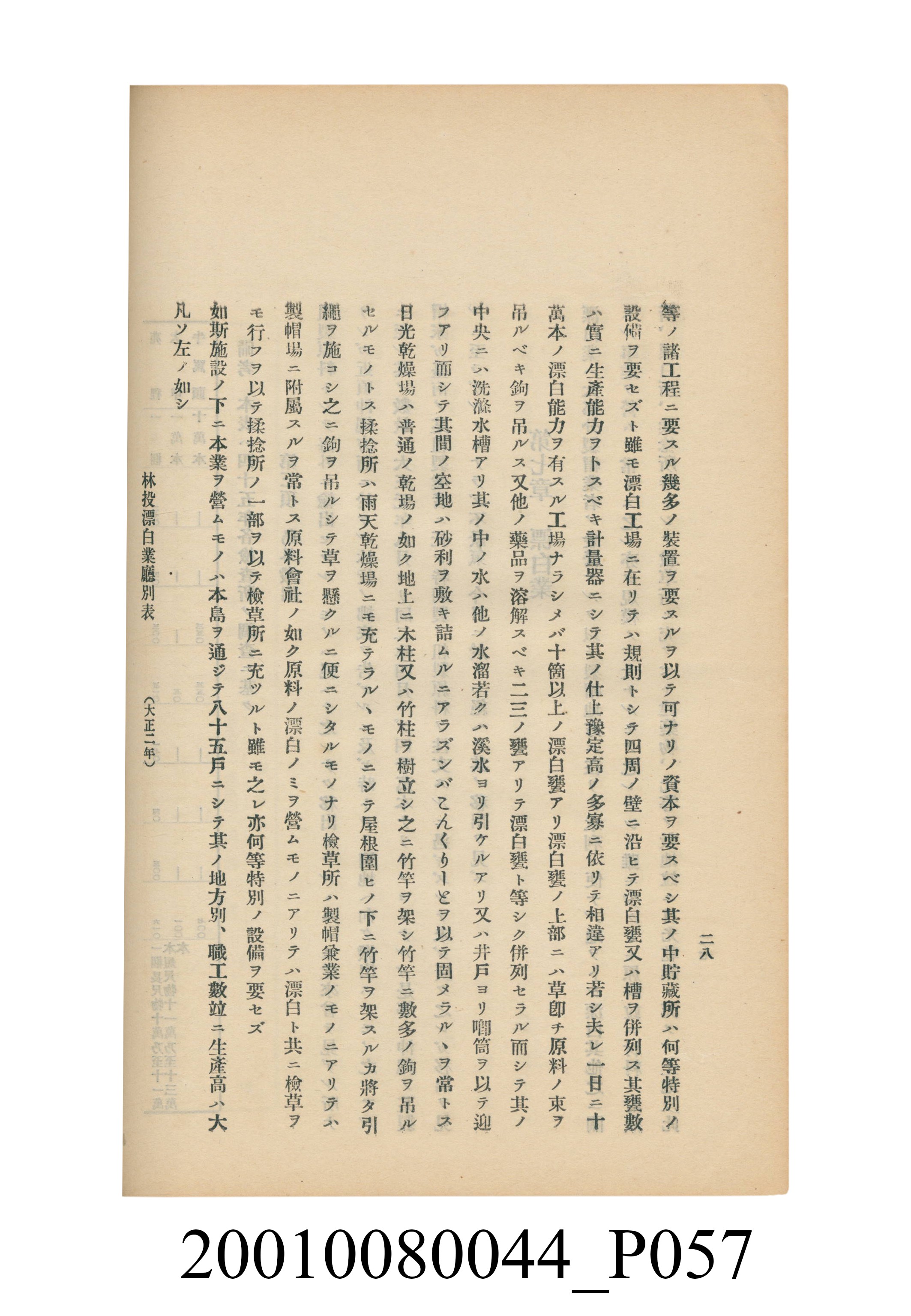 臺灣總督府民政部殖產局發行《林投帽製造業調查》 (共254張)