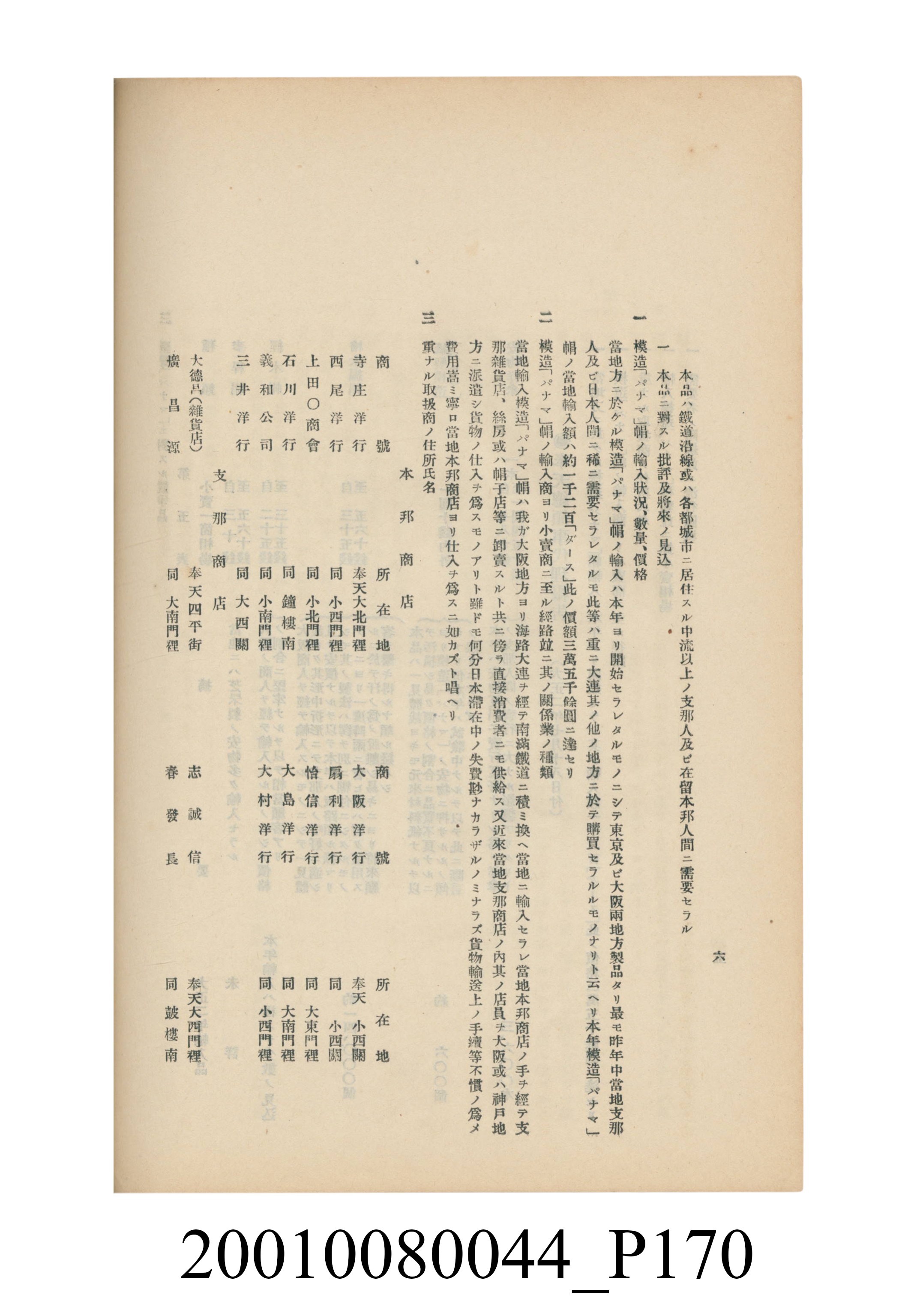 臺灣總督府民政部殖產局發行《林投帽製造業調查》 (共254張)