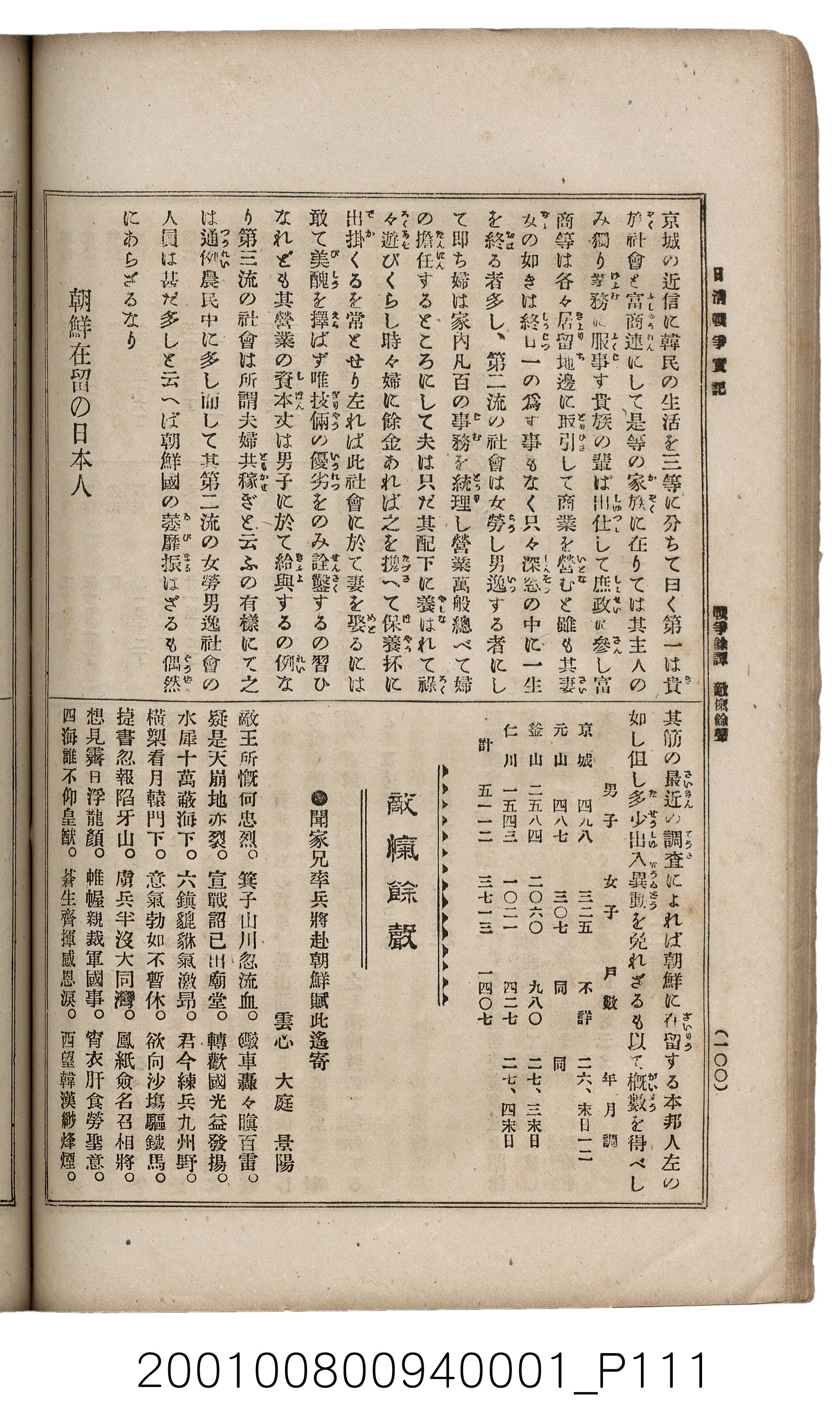博文館發行《日清戰爭實記》第一號 (共187張)