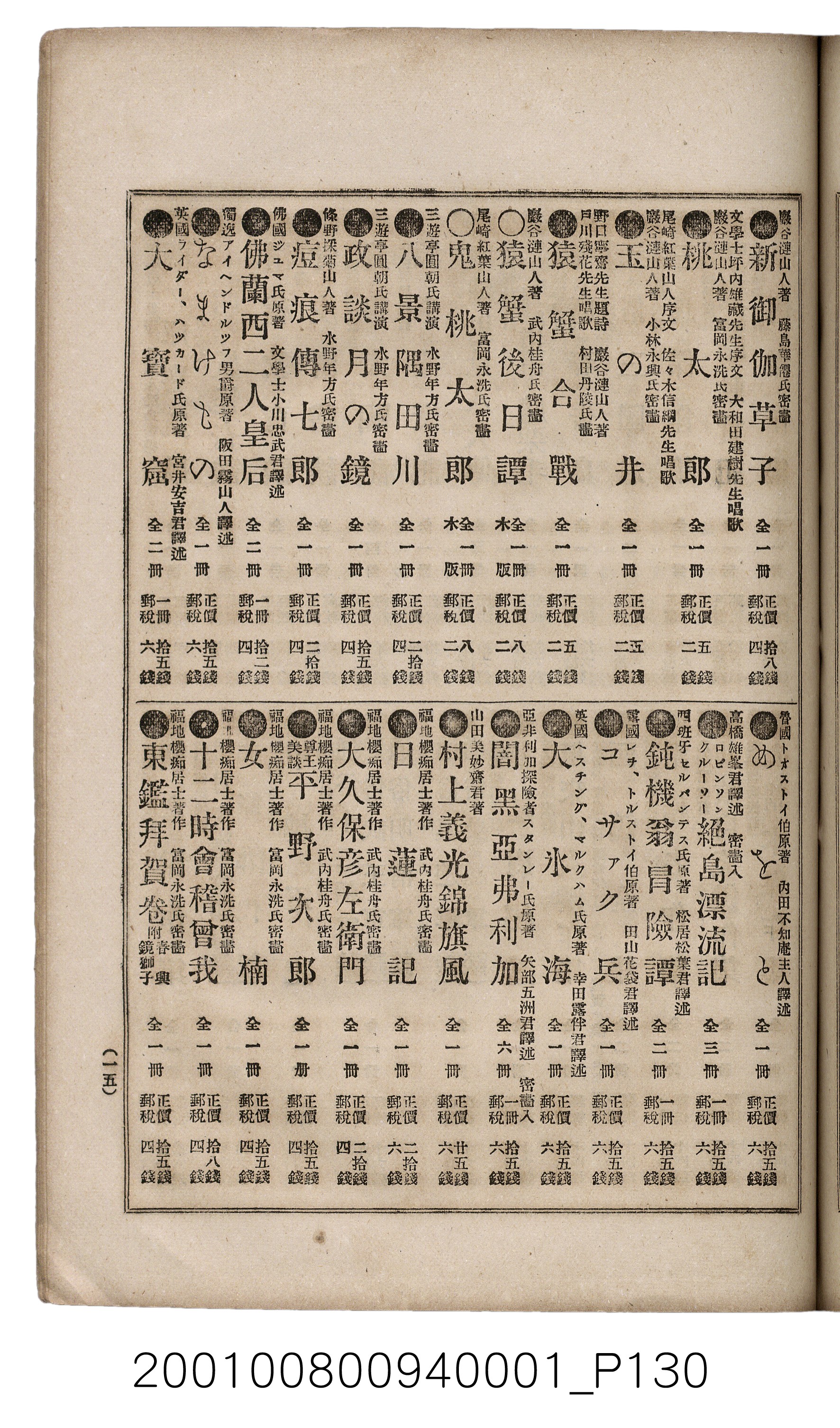 博文館發行《日清戰爭實記》第一號 (共187張)