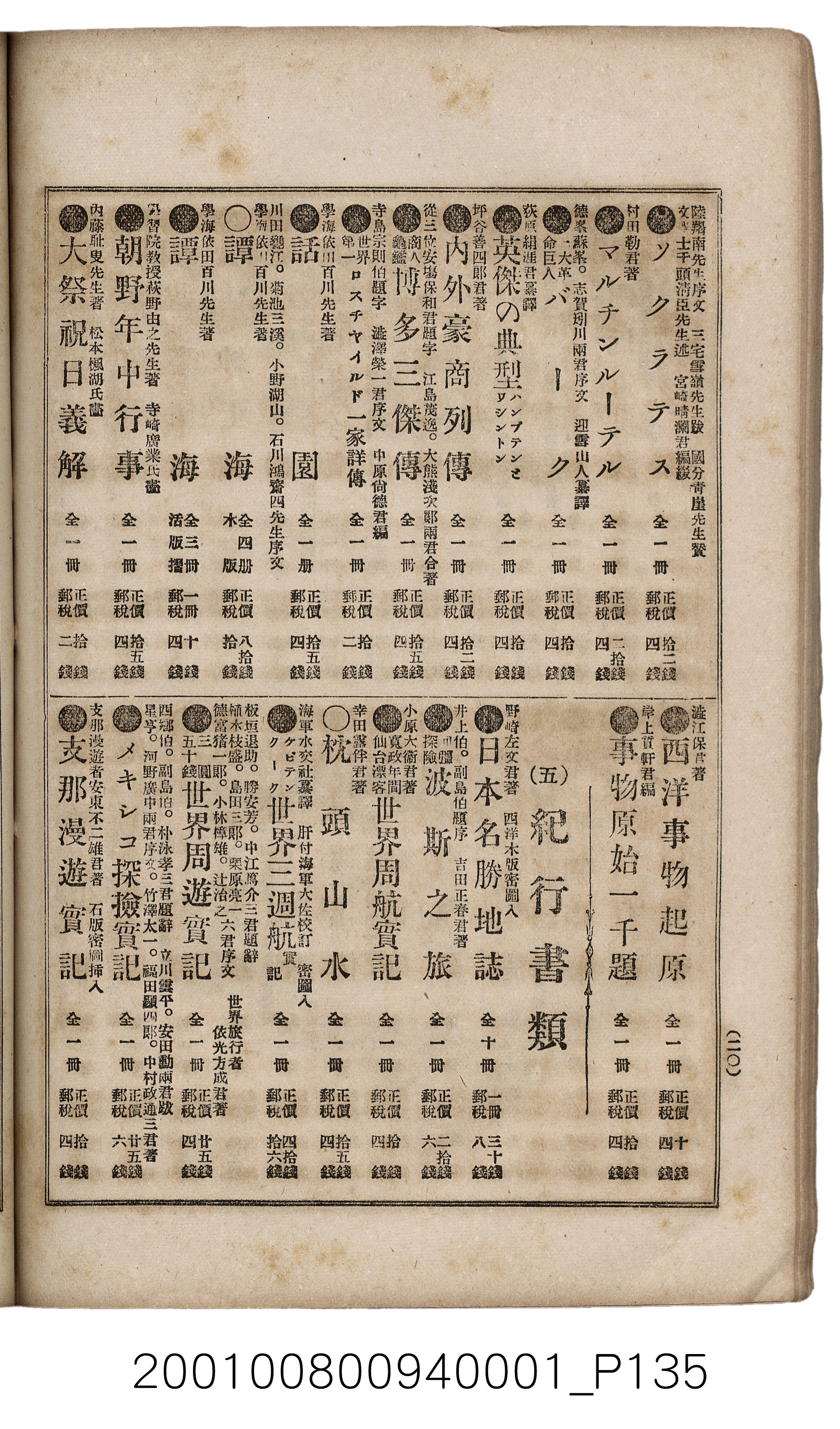 博文館發行《日清戰爭實記》第一號 (共187張)