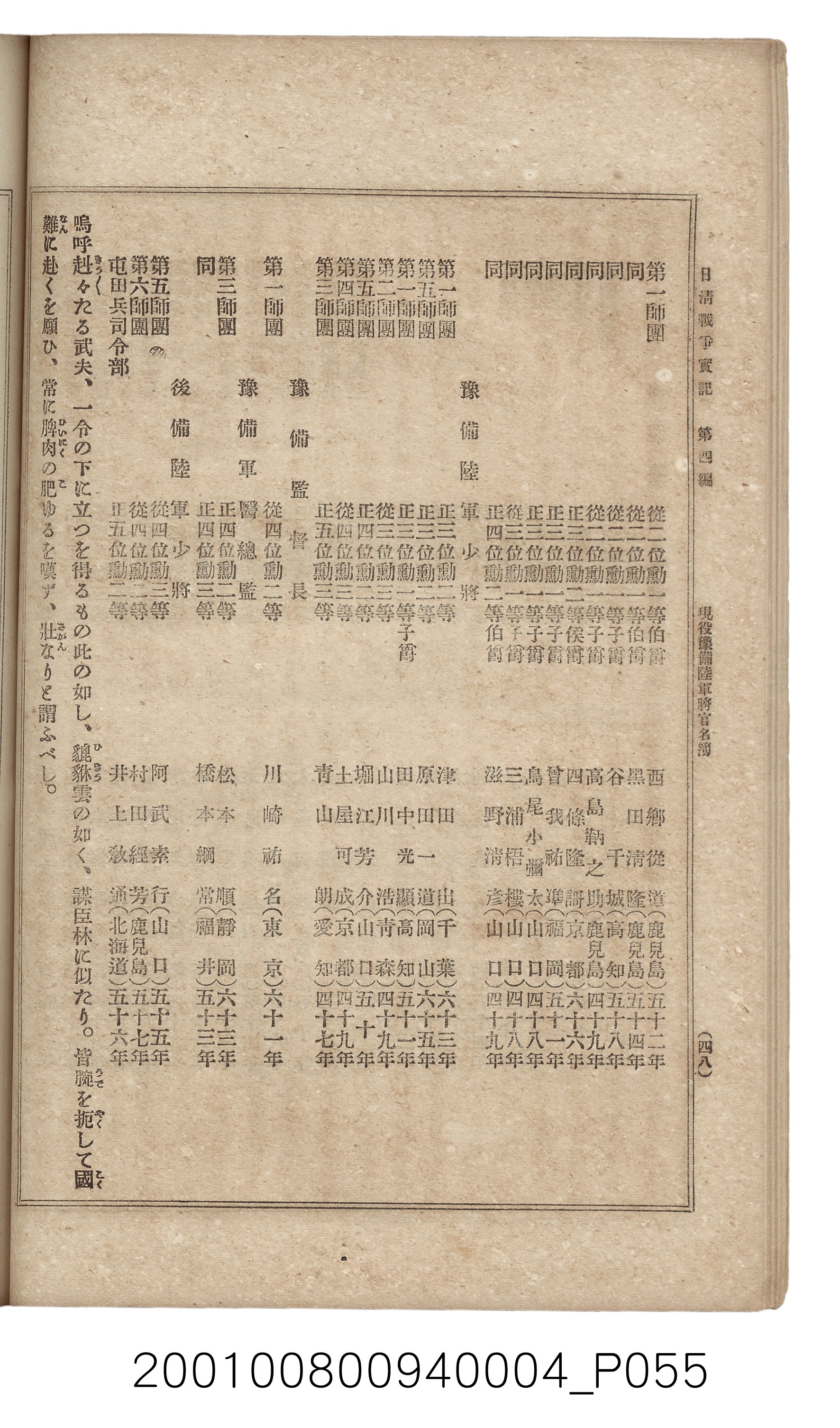 博文館發行《日清戰爭實記》第四編 (共139張)