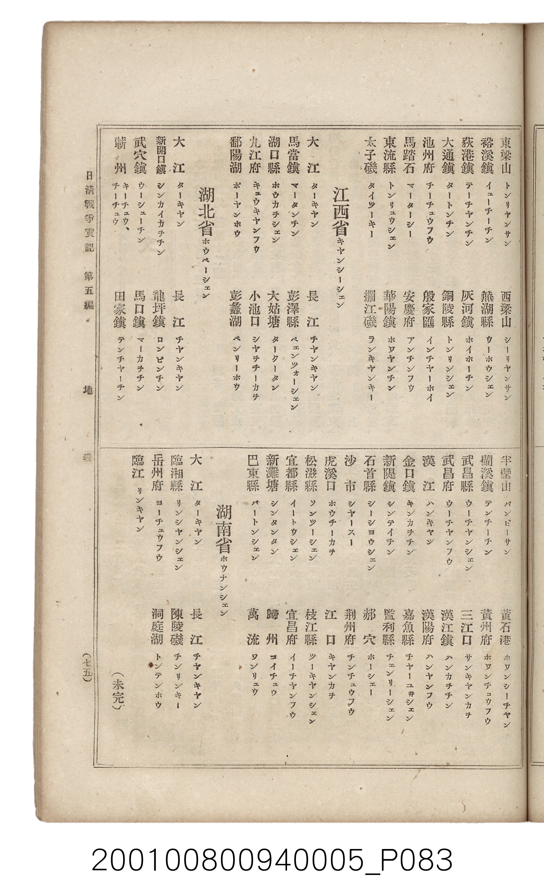 博文館發行《日清戰爭實記》第五編 (共148張)