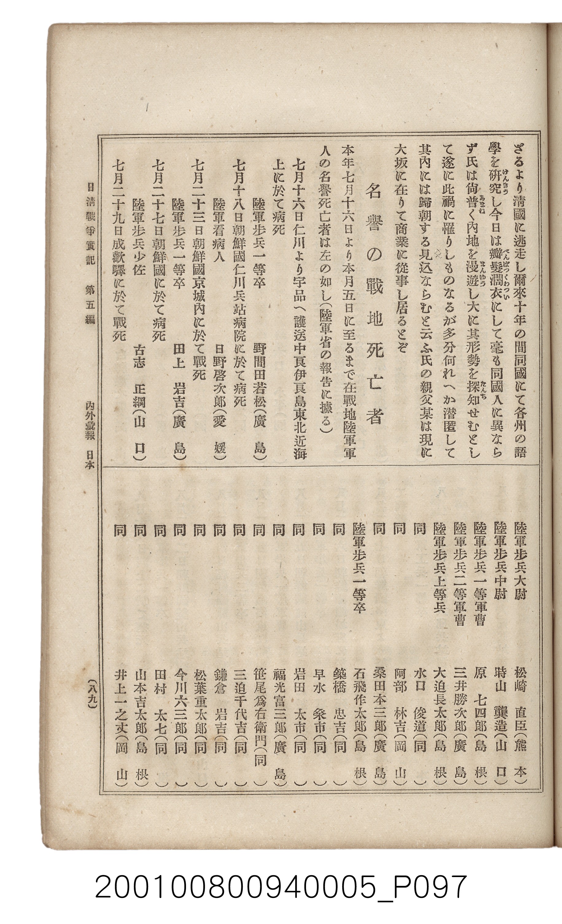 博文館發行《日清戰爭實記》第五編 (共148張)
