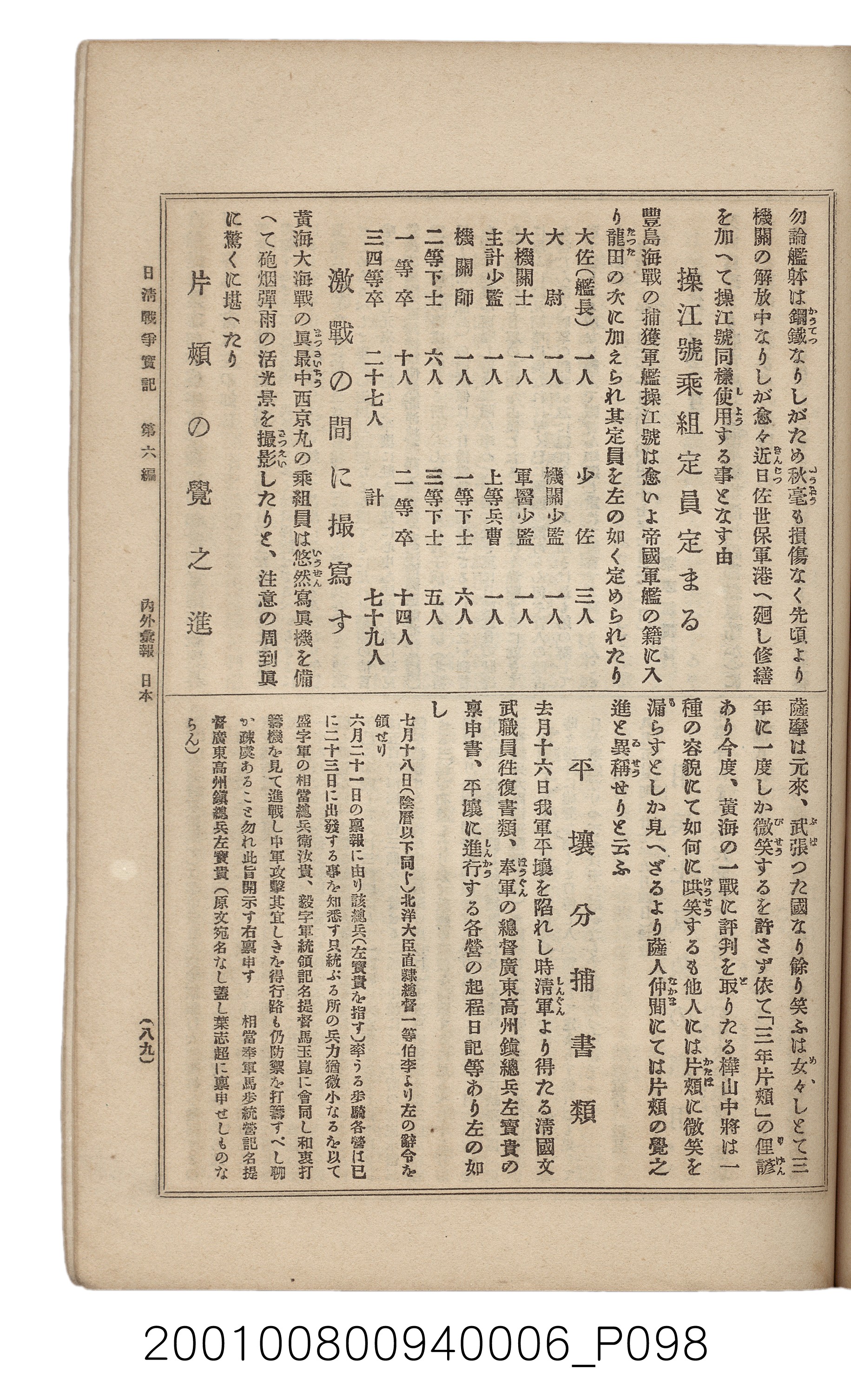 博文館發行《日清戰爭實記》第六編 (共143張)