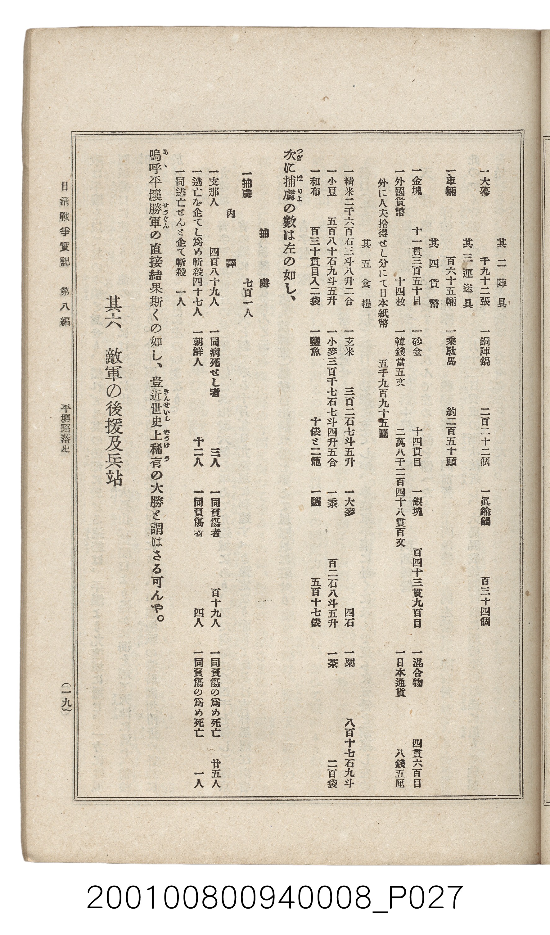 博文館發行《日清戰爭實紀》第八編 (共140張)