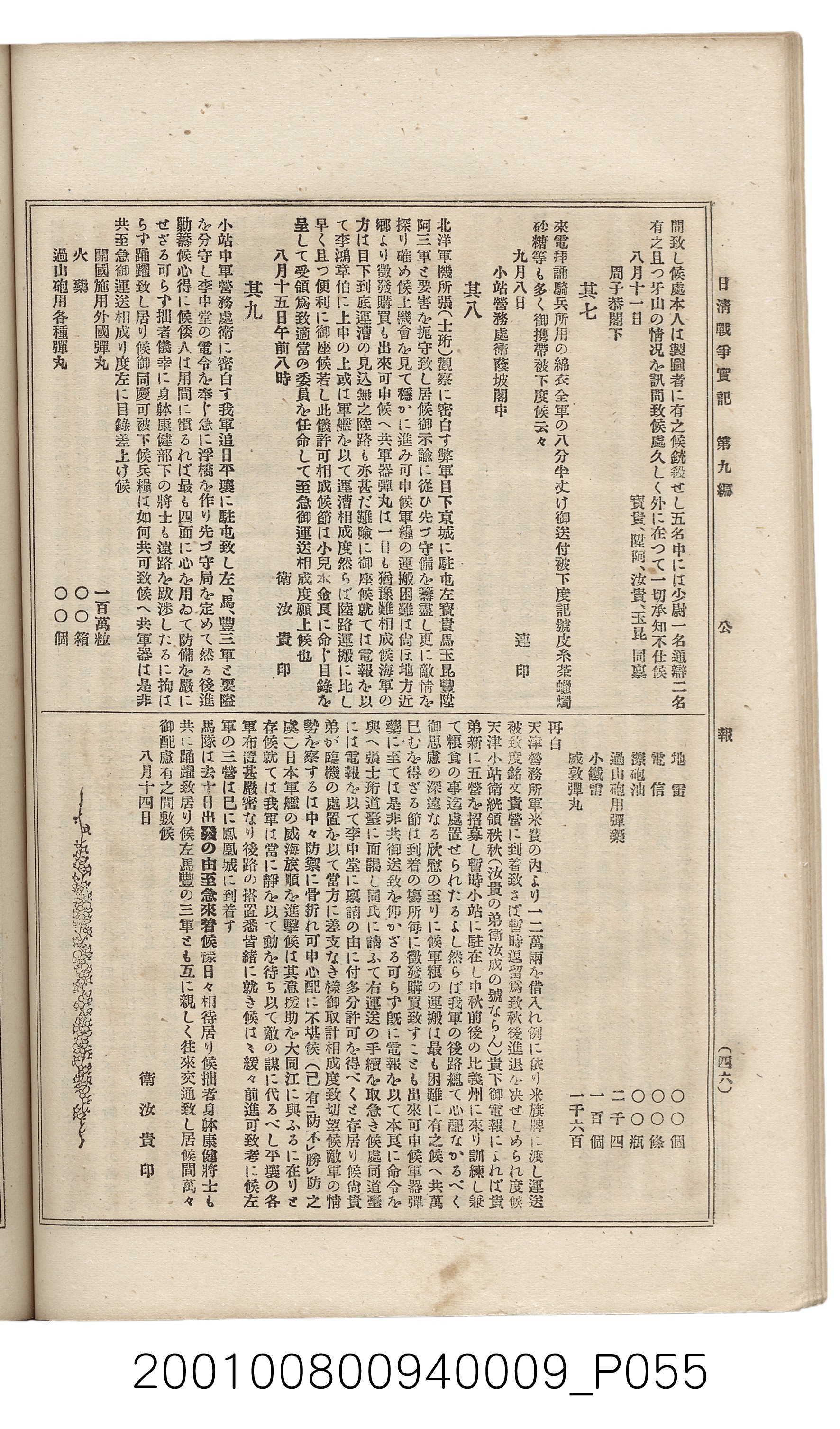 博文館發行《日清戰爭實記》第九編 (共141張)