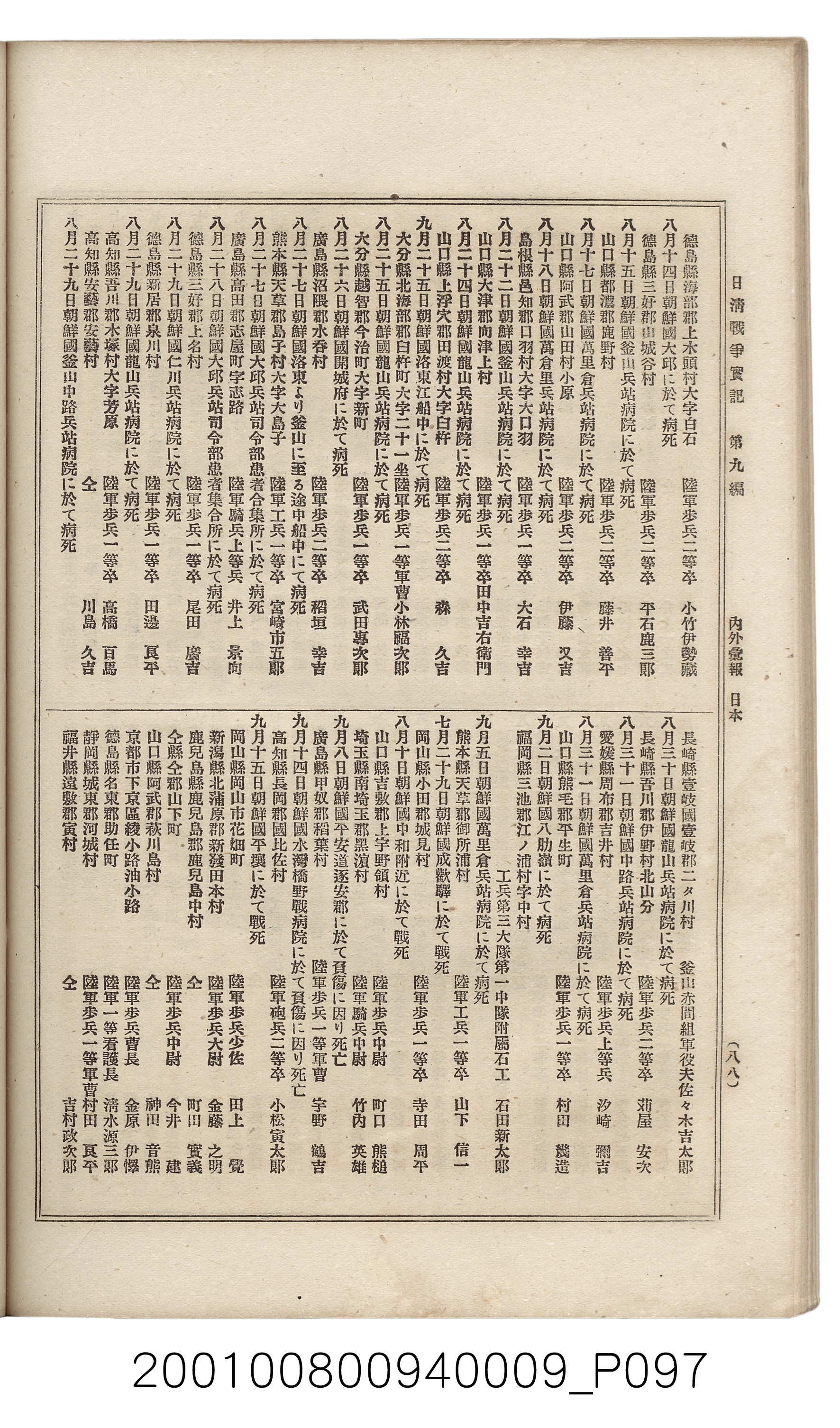博文館發行《日清戰爭實記》第九編 (共141張)