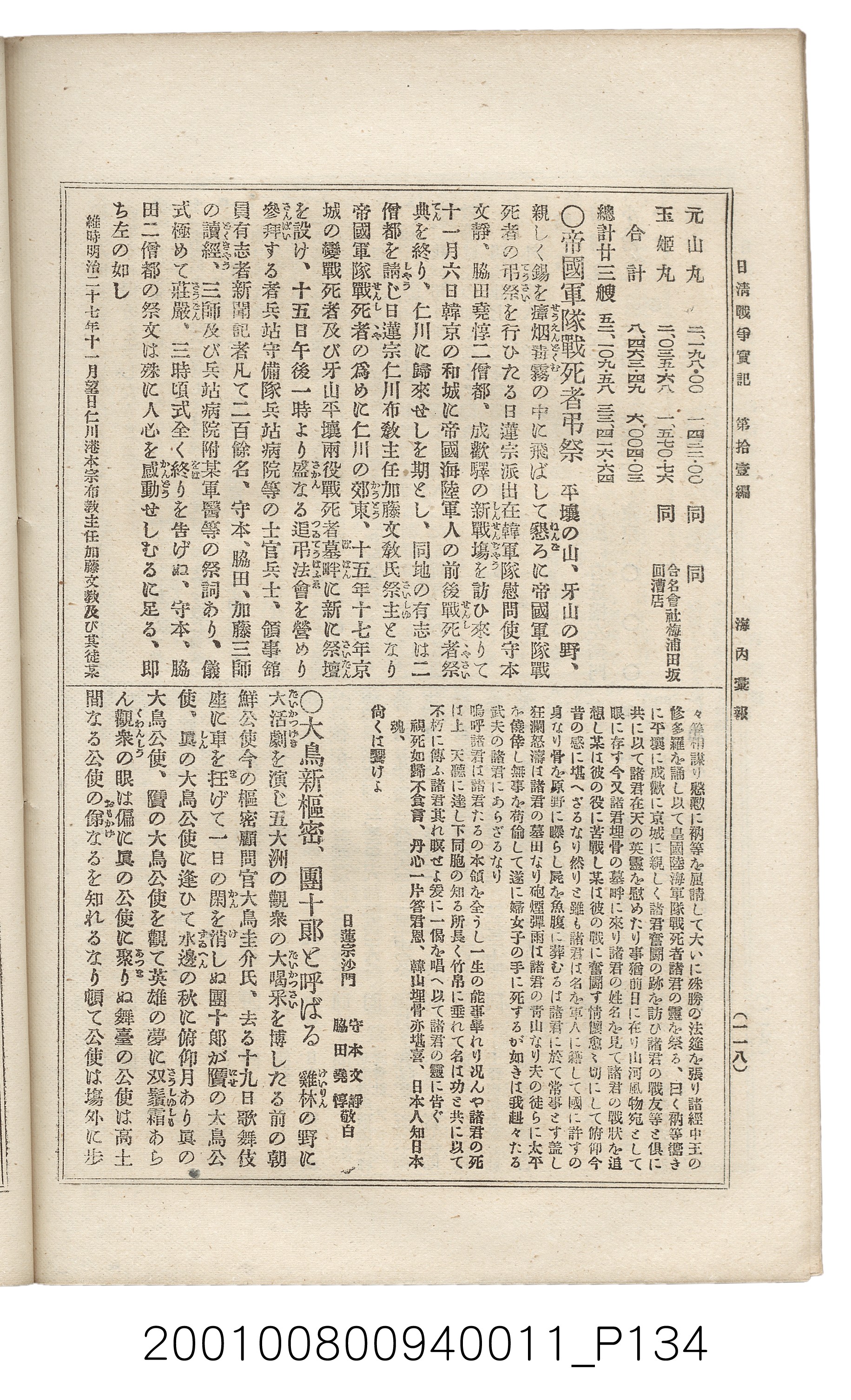 博文館發行《日清戰爭實記》第拾壹編 (共148張)