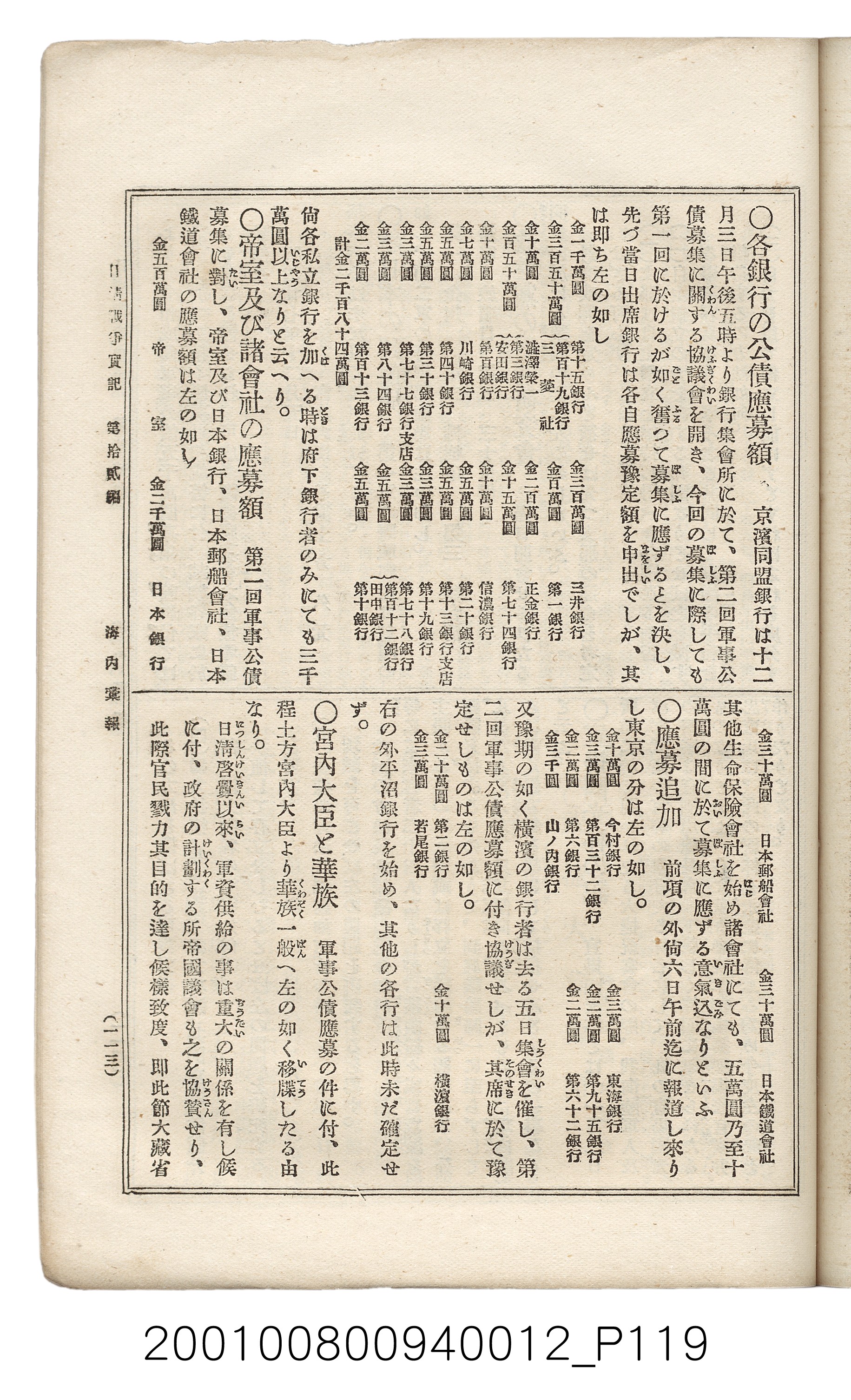 博文館發行《日清戰爭實記》第拾貳編 (共138張)