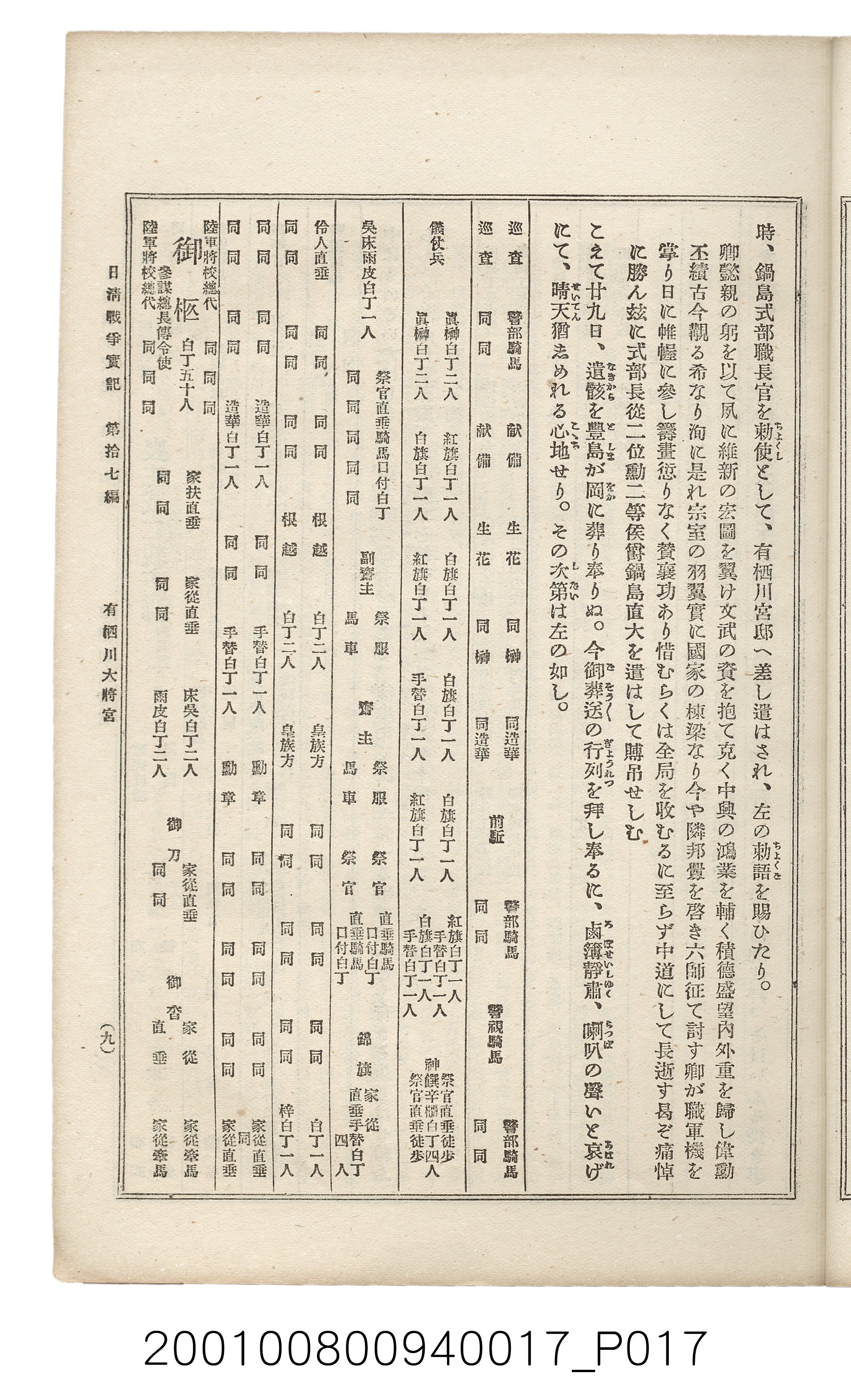 博文館發行《日清戰爭實記》第拾七編 (共140張)