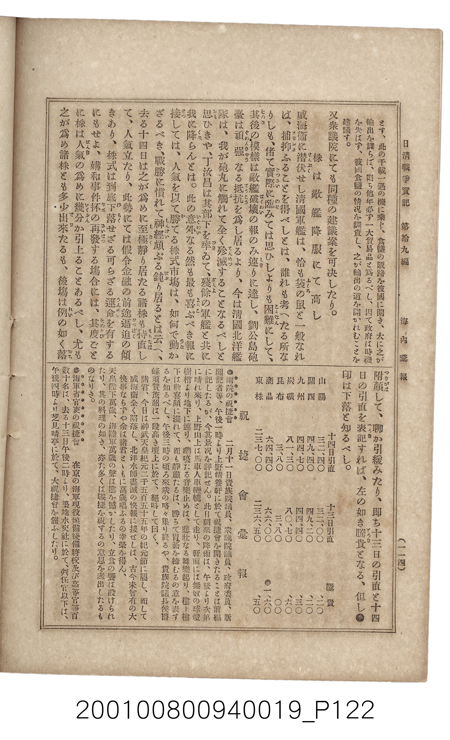 博文館發行《日清戰爭實記》第拾九編 (共140張)