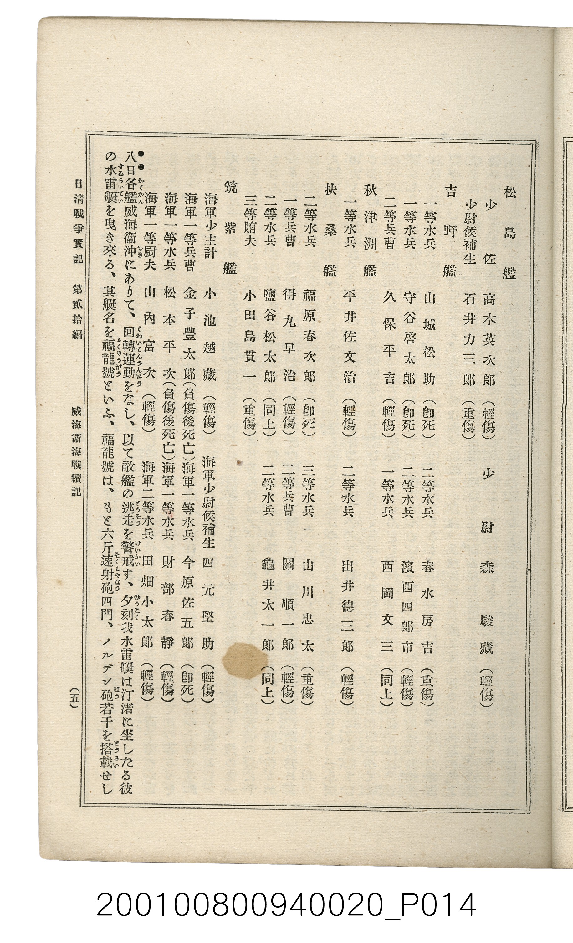 博文館發行《日清戰爭實記》第貳拾編 (共141張)