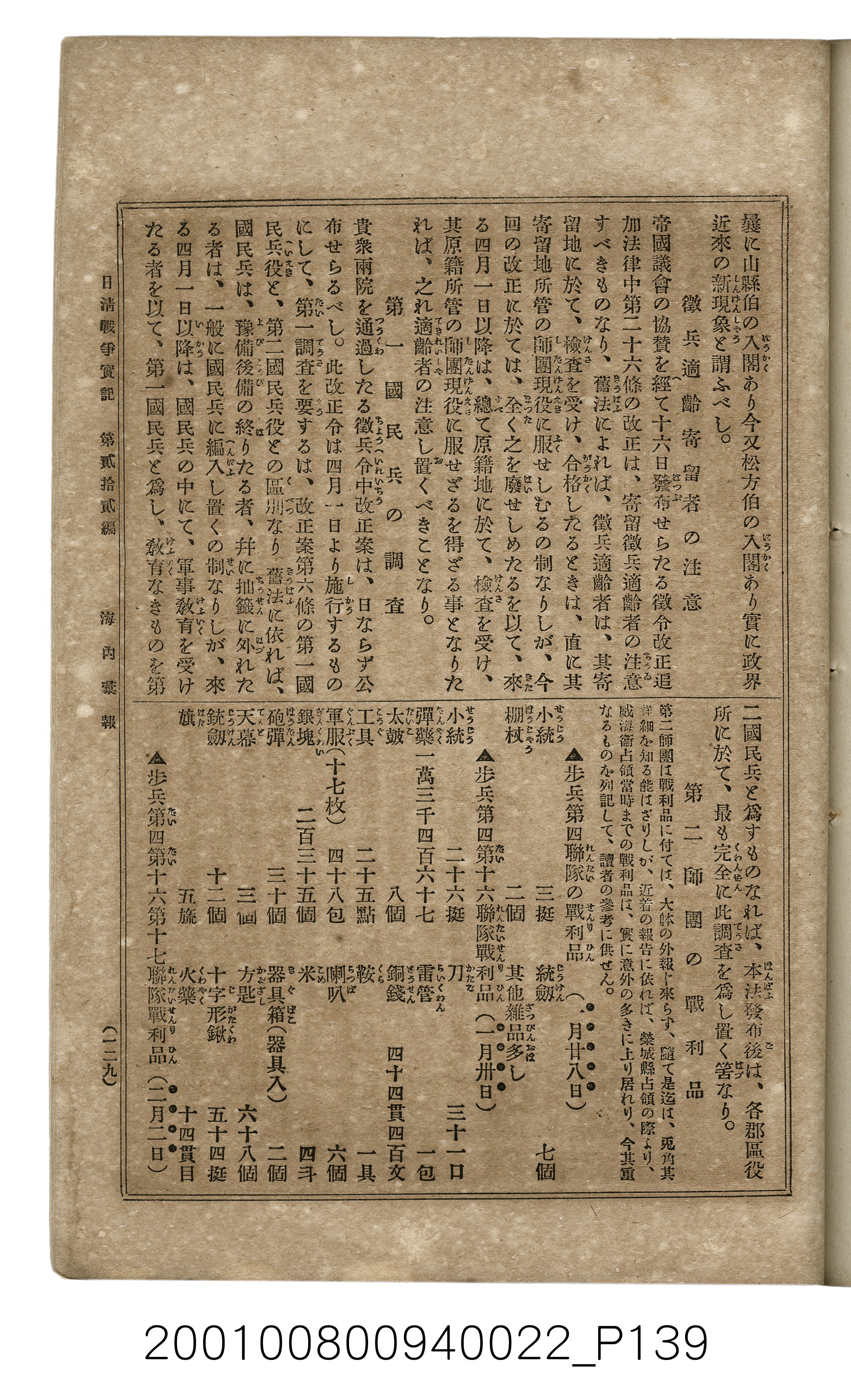 博文館發行《日清戰爭實記》第貳拾貳編 (共150張)