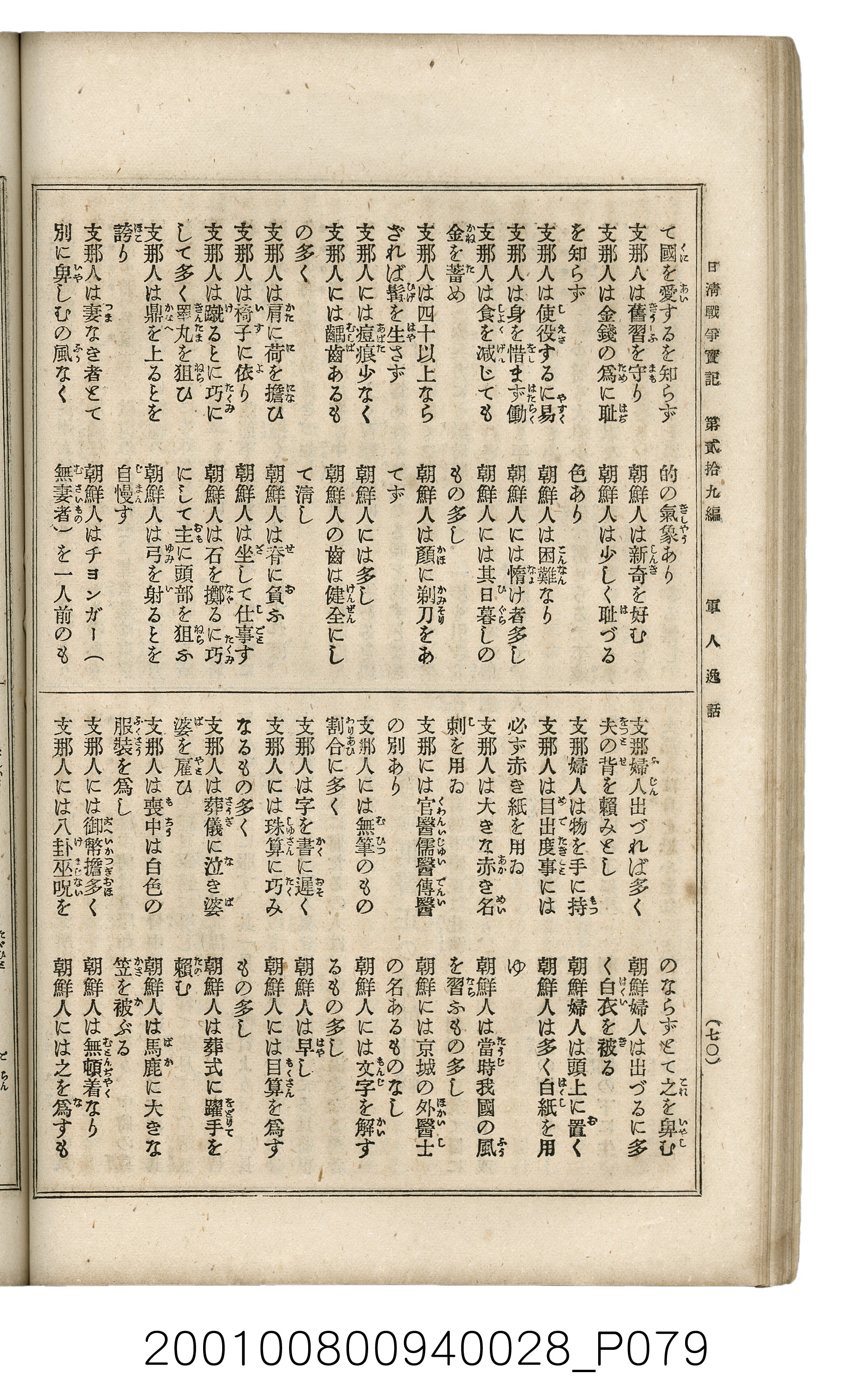 博文館發行《日清戰爭實記》第貳拾九編 (共149張)