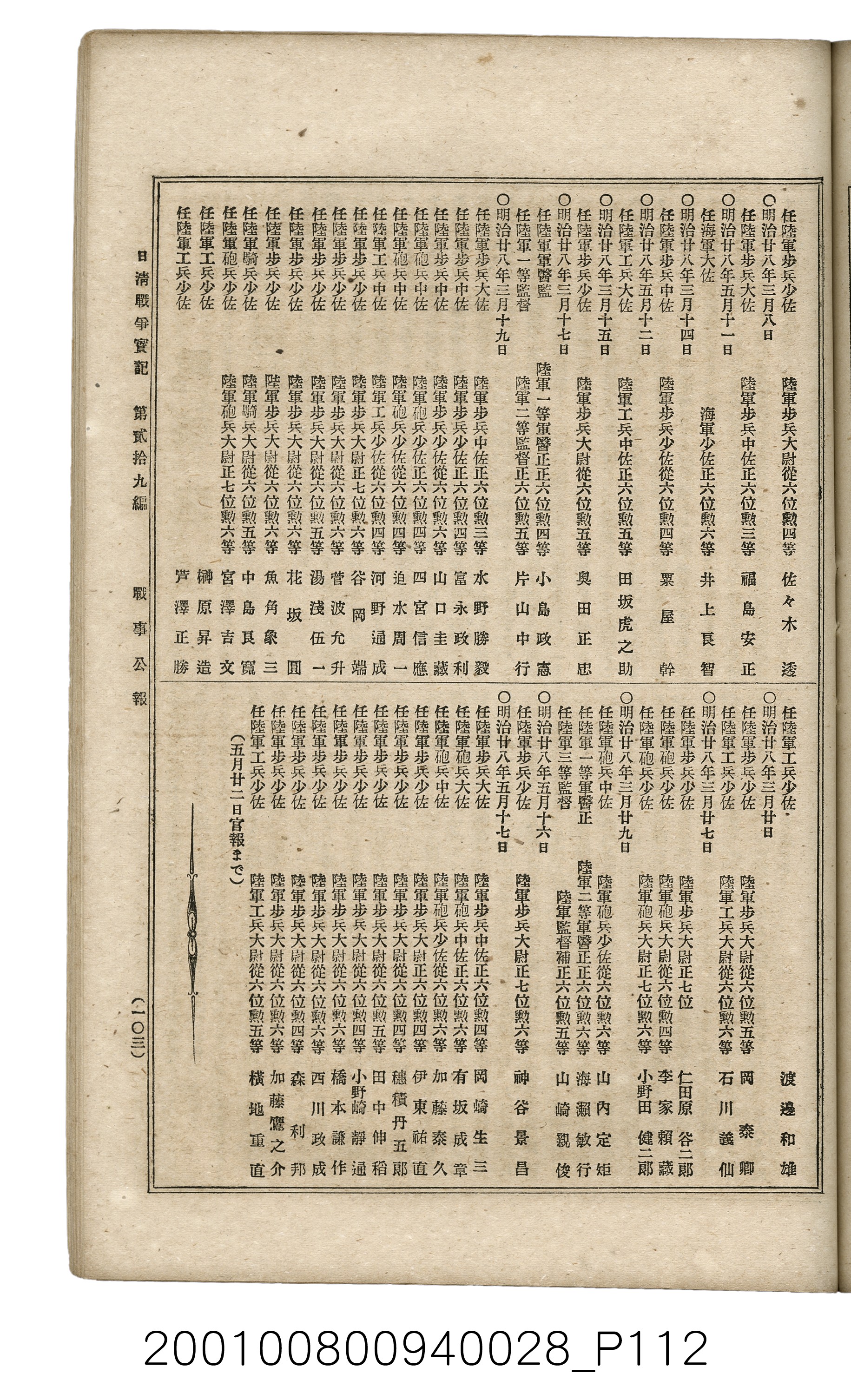 博文館發行《日清戰爭實記》第貳拾九編 (共149張)