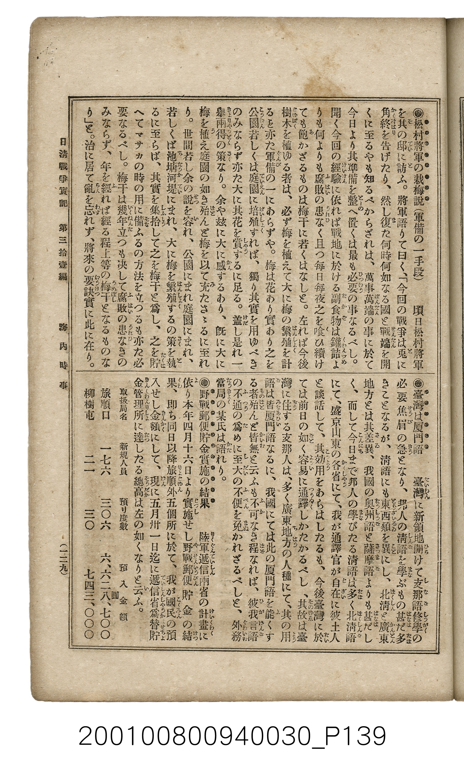 博文館發行《日清戰爭實記》第參拾壹編 (共150張)