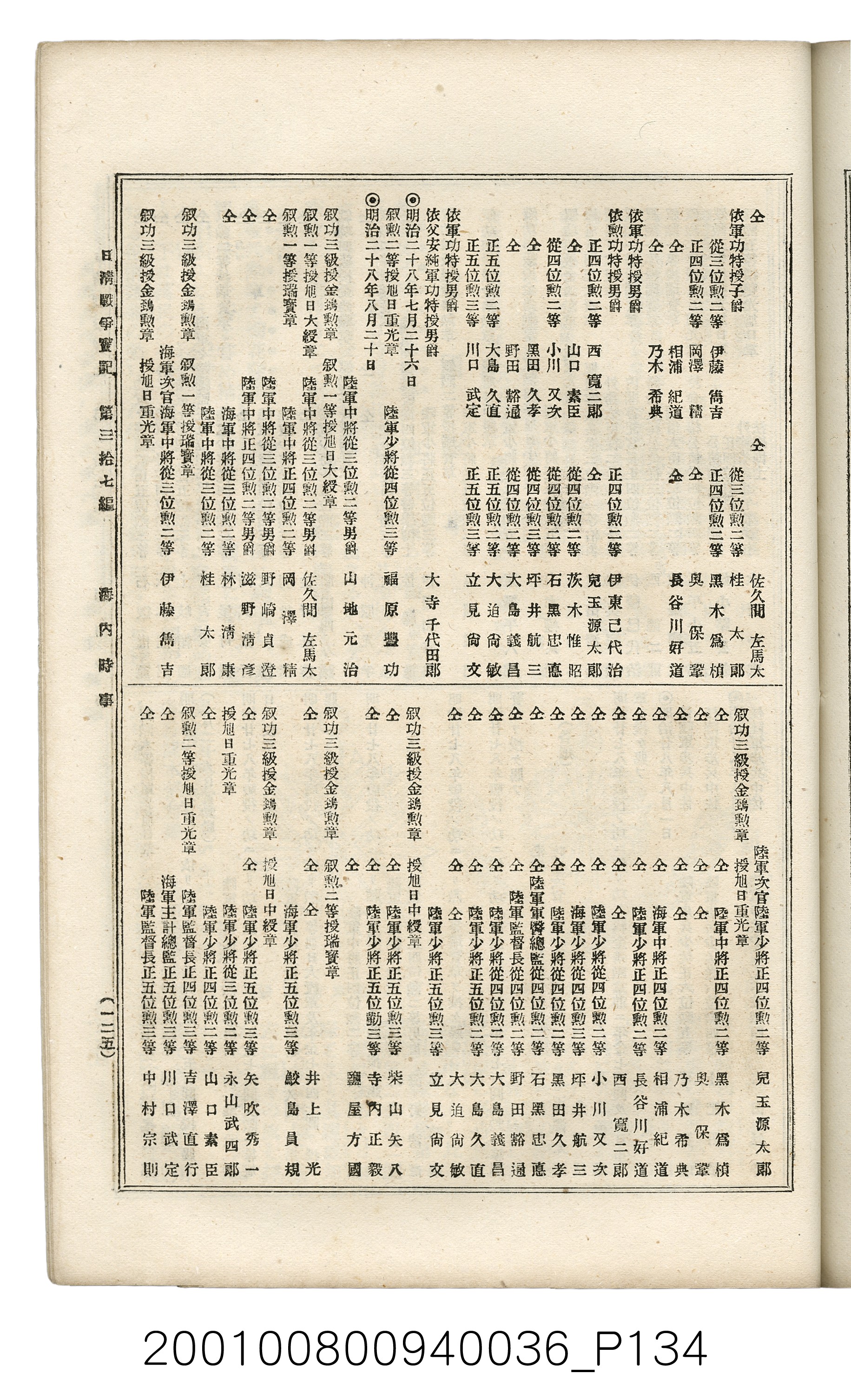 博文館發行《日清戰爭實記》第參拾七編 (共149張)